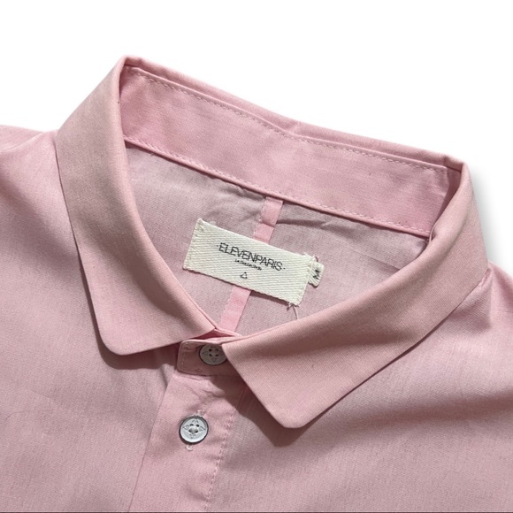 HP 🌹🔥🥀 Eleven Paris Pink Oxford with Blue Elbow Patches - Picture 8 of 9